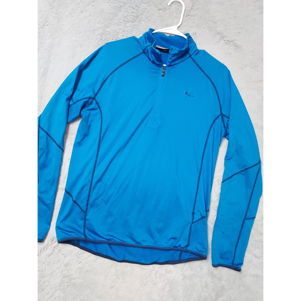 Kjus Pullover Mens EU 52 Activewear Blue Cell Block Halfzip  Performance Jersey